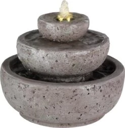 Fontein Met LED Poly 3-laags Dia 23x19cm