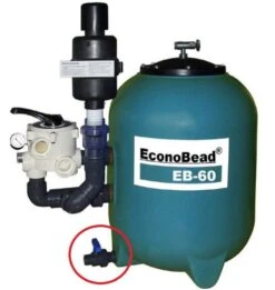 Aquaforte Vuilafvoerkraan 25mm Voor Beadfilter EB40-50-60
